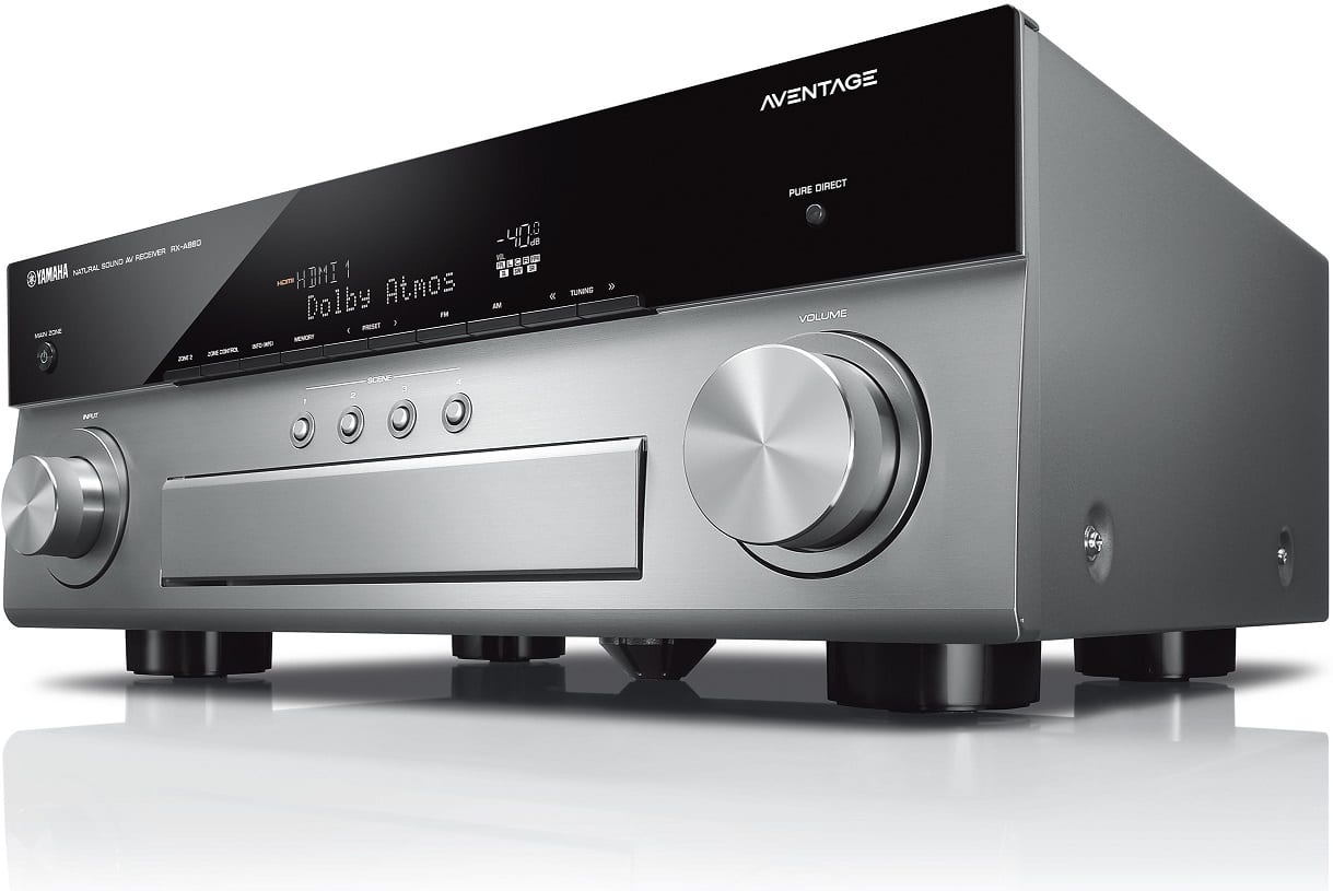 Yamaha RX-A880 titaan - zij frontaanzicht - AV Receiver