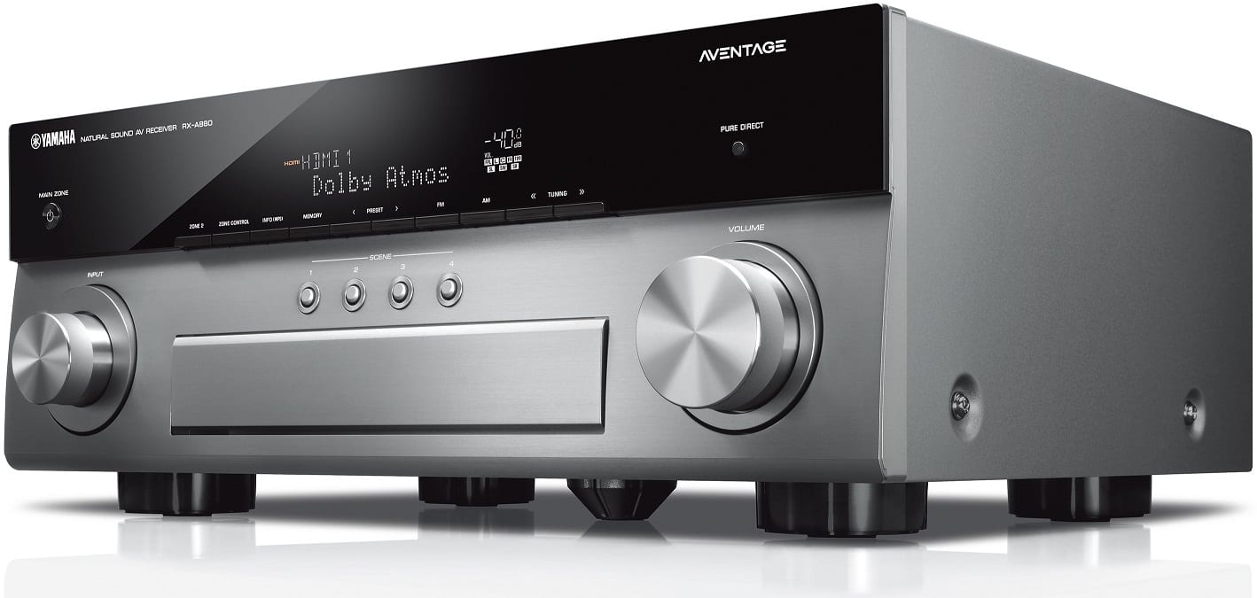 Yamaha RX-A880 titaan - zij frontaanzicht - AV Receiver