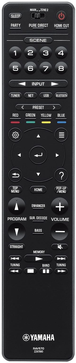 Yamaha RX-A880 titaan - afstandsbediening - AV Receiver
