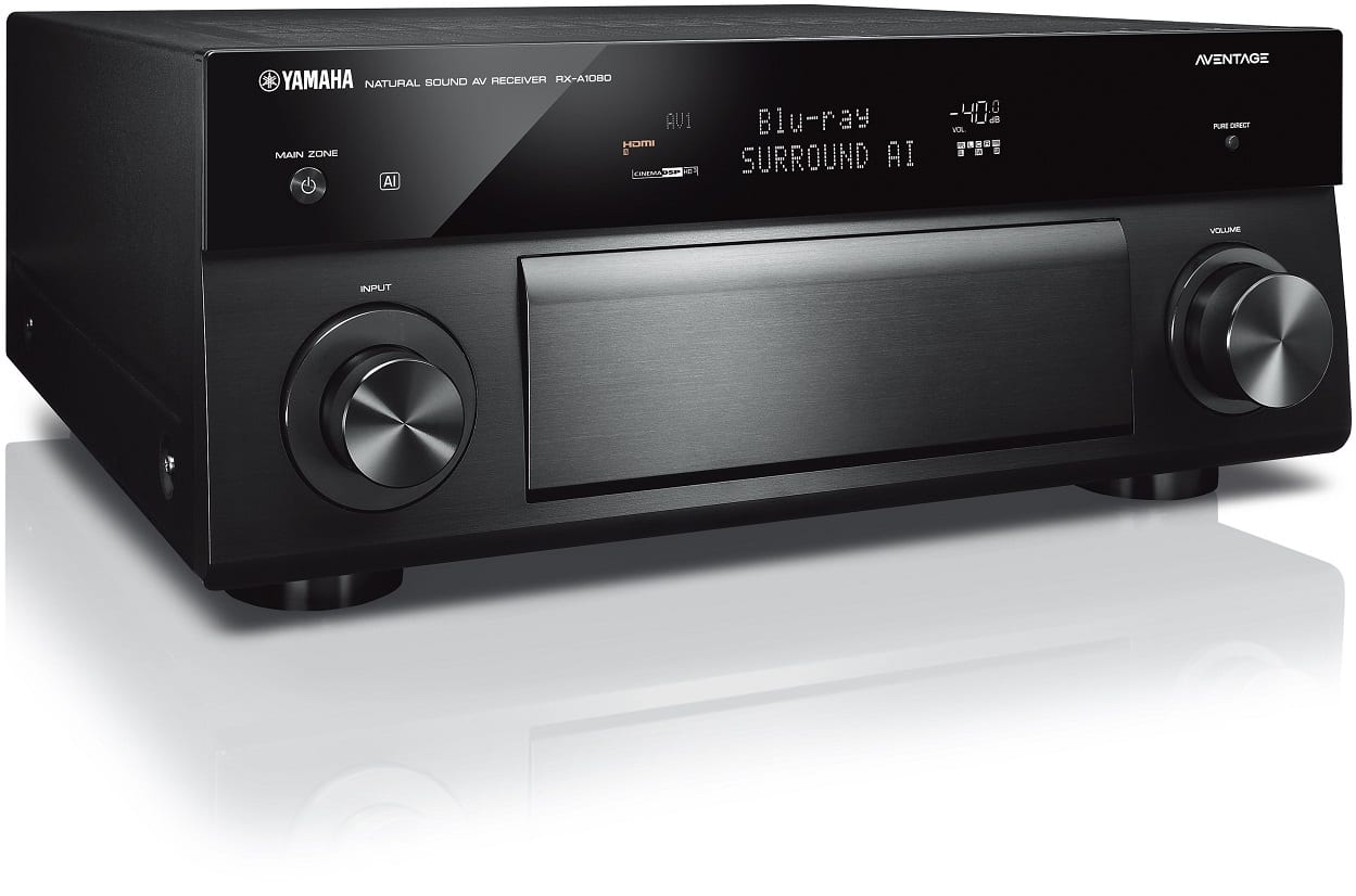 Yamaha RX-A1080 zwart - zij frontaanzicht - AV Receiver
