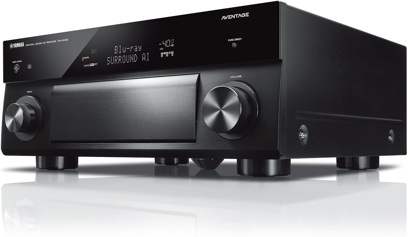 Yamaha RX-A1080 zwart - zij frontaanzicht - AV Receiver