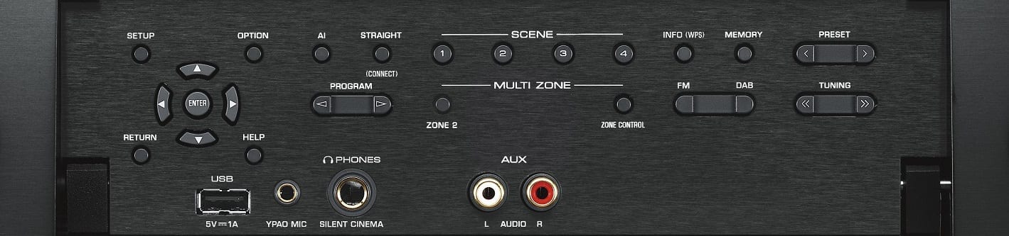 Yamaha RX-A1080 zwart - front panel - AV Receiver