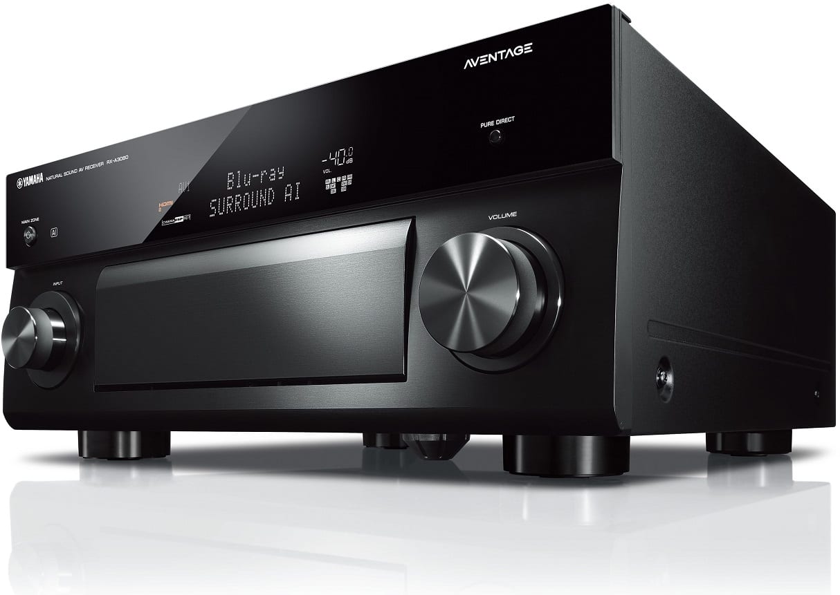 Yamaha RX-A3080 zwart - zij frontaanzicht - AV Receiver