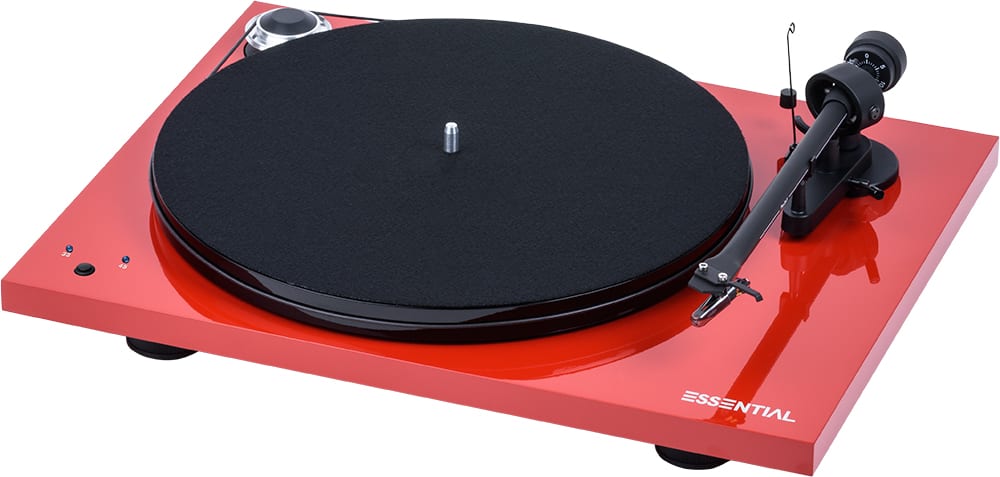 Pro-Ject Essential III Recordmaster rood hoogglans - Platenspeler