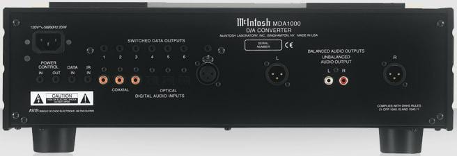 McIntosh MDA1000 - achterkant - DAC