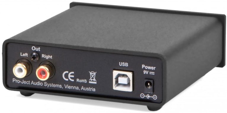 Pro-Ject USB Box S plus zwart - achterkant - DAC