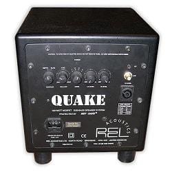 REL Quake II zwart - achterkant - Subwoofer