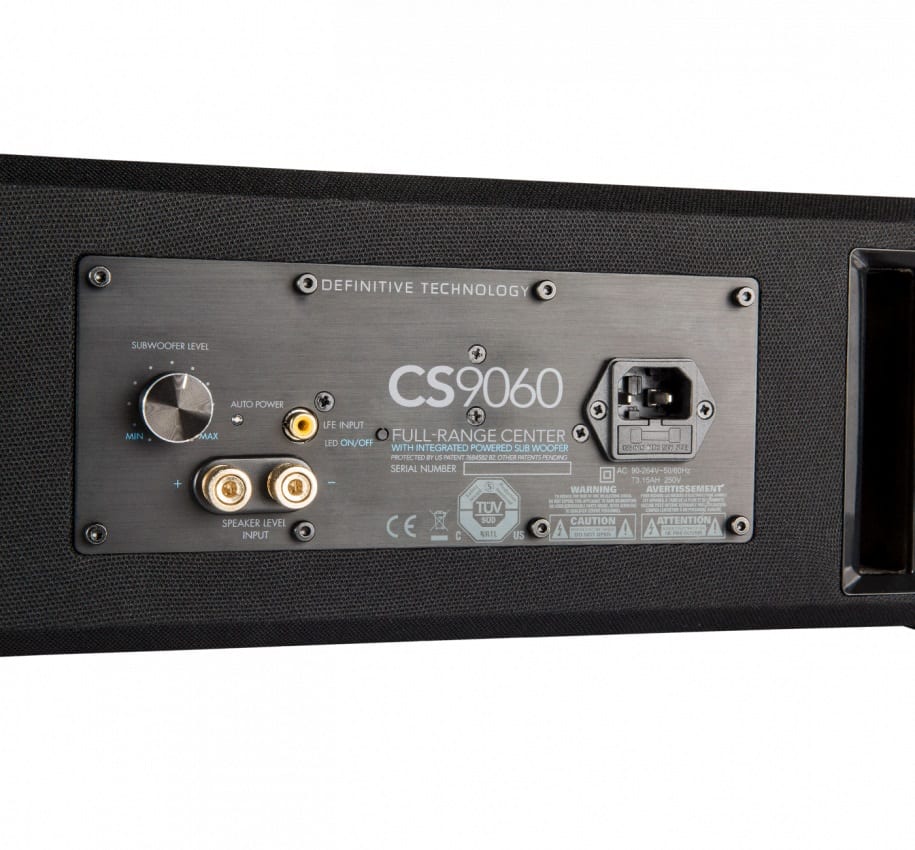Definitive Technology CS9060 - aansluitingen - Center speaker