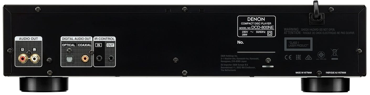 Denon DCD-800NE zwart - achterkant - CD speler
