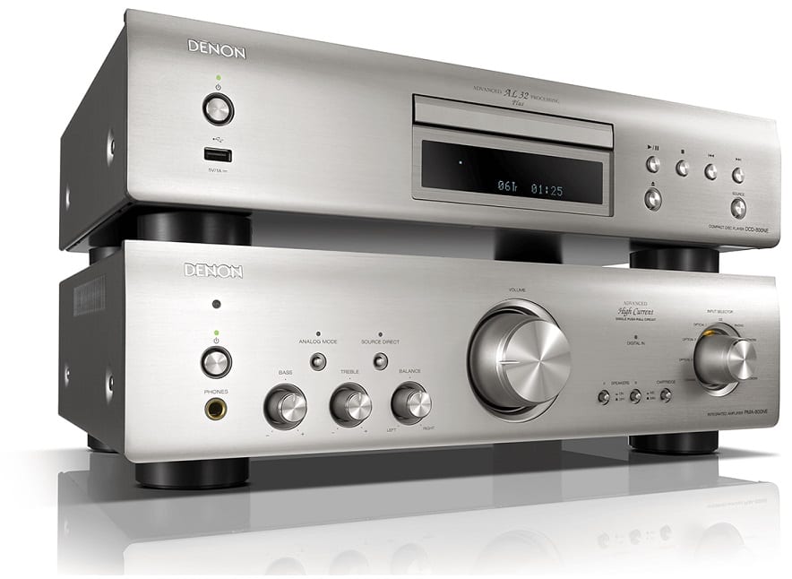 Denon DCD-800NE zilver - met PMA-800NE versterker - CD speler