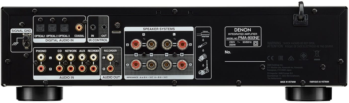 Denon PMA-800NE zwart - achterkant - Stereo versterker