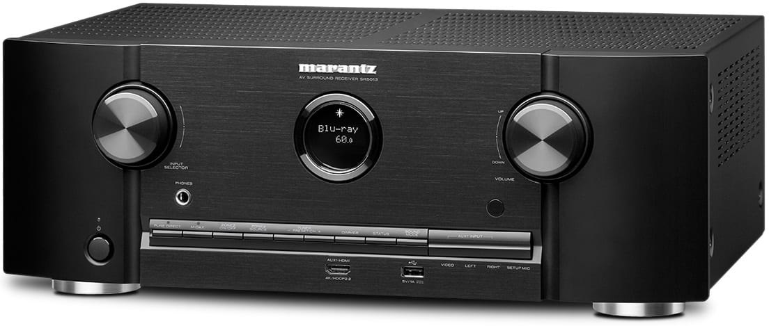 Marantz SR5013 zwart - zij frontaanzicht - AV Receiver
