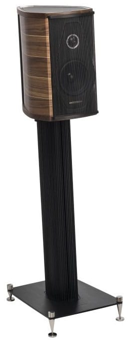 Sonus Faber Olympica I walnoot - op standaard met grill - Boekenplank speaker