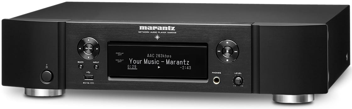Marantz NA6006 zwart - zij frontaanzicht - Audio streamer