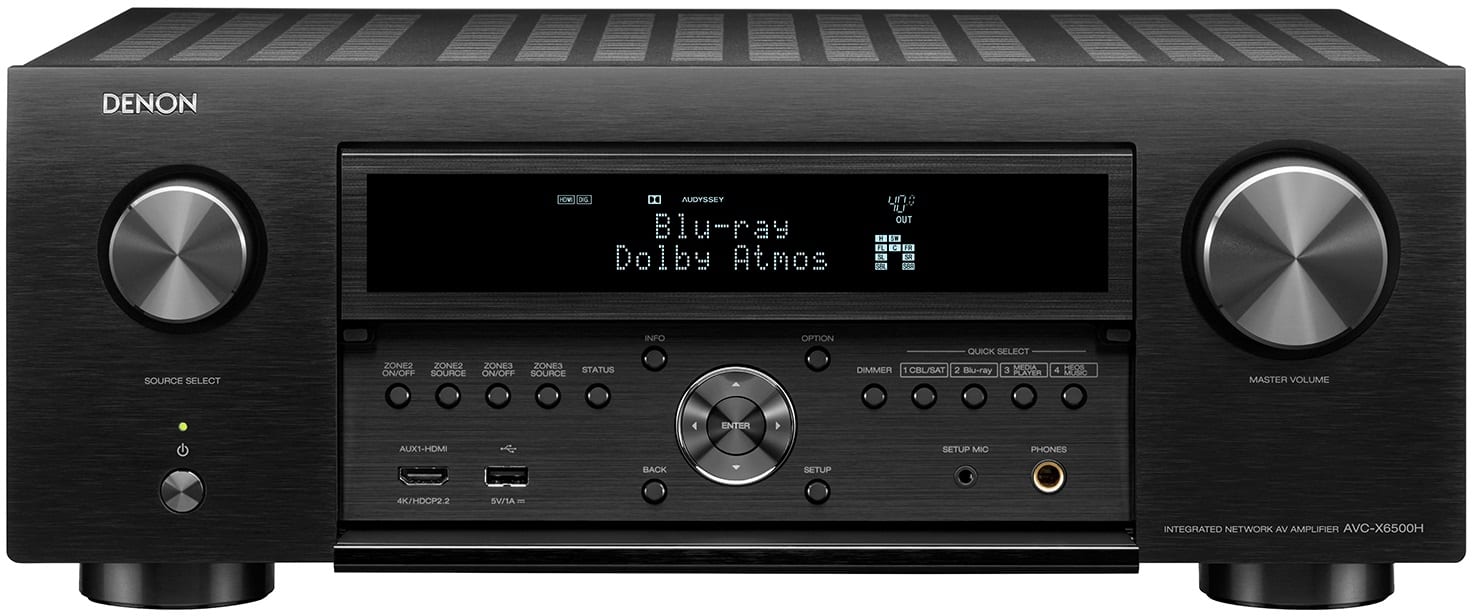 Denon AVC-X6500H zwart - front open - AV Receiver
