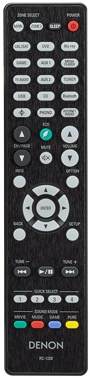 Denon AVR-X2500H zwart - afstandsbediening - AV Receiver