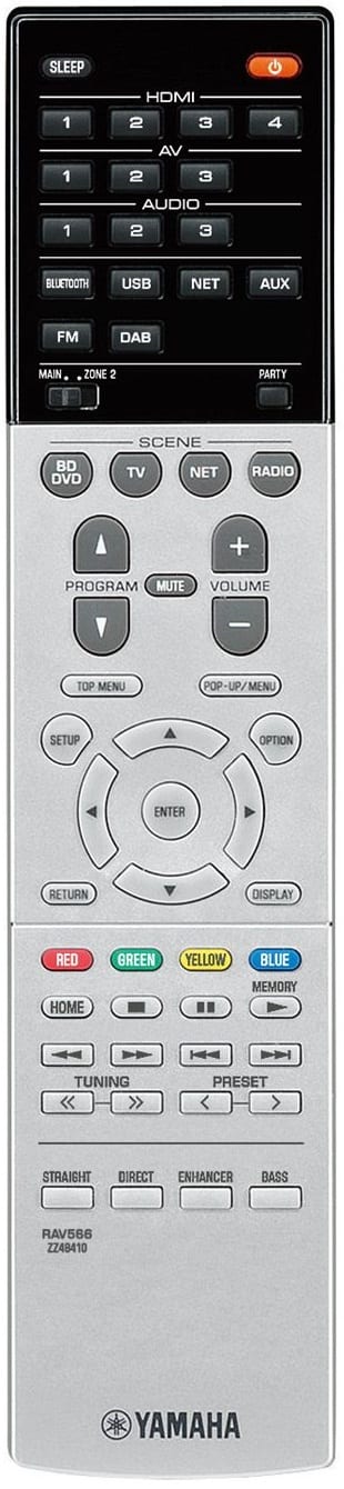 Yamaha RX-S602 titaan - afstandsbediening - AV Receiver