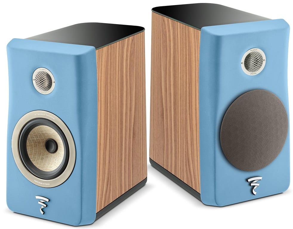 Focal Kanta N°1 walnut mat / blue mat - paar - Boekenplank speaker
