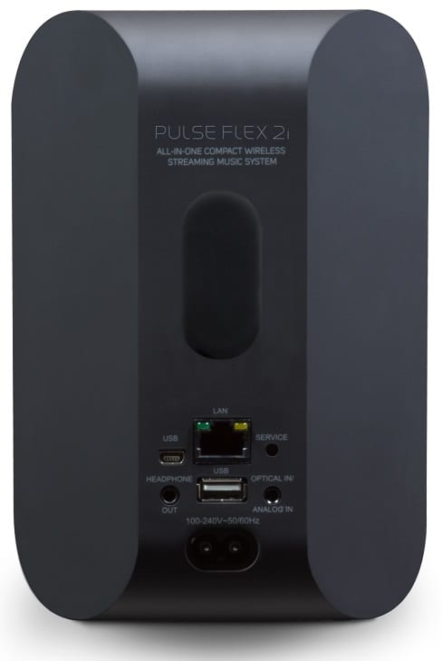 Bluesound Pulse Flex 2i zwart - achterkant - Wifi speaker