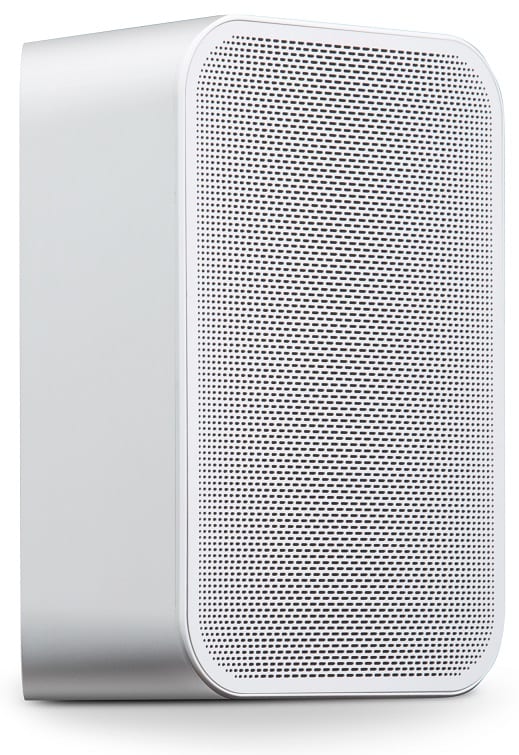 Bluesound Pulse Flex 2i wit - zij frontaanzicht - Wifi speaker