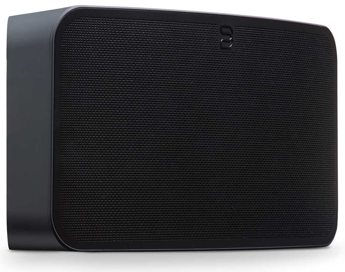 Bluesound Pulse Mini 2i zwart - zij frontaanzicht - Wifi speaker