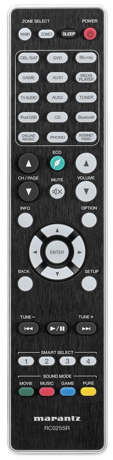 Marantz SR6010 zwart - afstandsbediening - AV Receiver