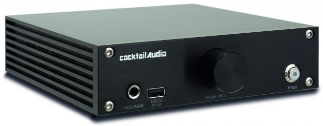 CocktailAudio N15D zwart - zij frontaanzicht - Audio streamer