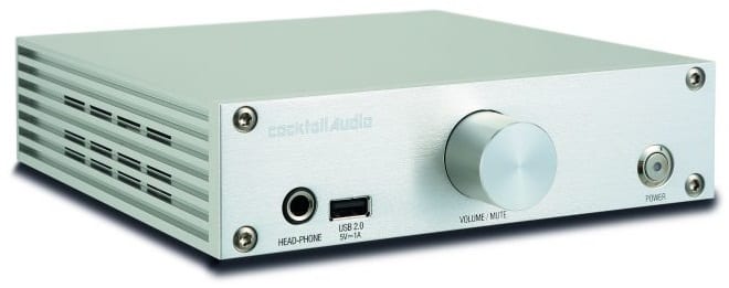 CocktailAudio N15D zilver - zij frontaanzicht - Audio streamer