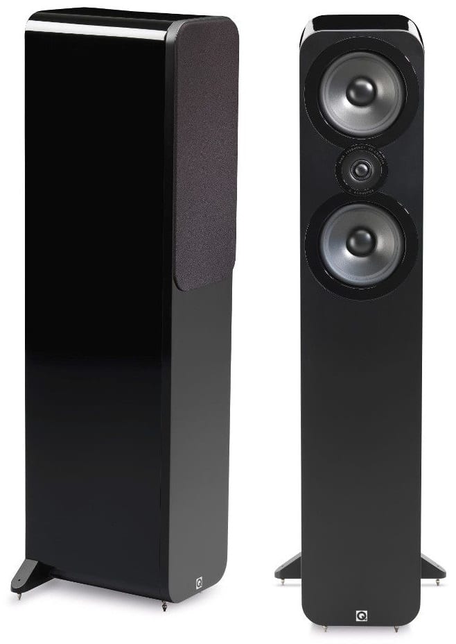 Q Acoustics 3050 zwart hoogglans - paar - Zuilspeaker