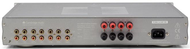 Cambridge Audio 340A zilver - achterkant - Stereo versterker
