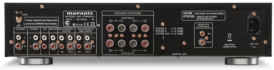 Marantz PM5003 zilver/goud - achterkant - Stereo versterker