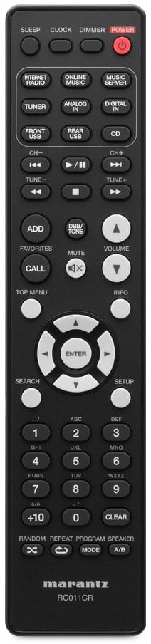 Marantz M-CR610 wit - afstandsbediening - Stereo receiver