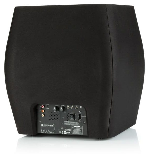 Monitor Audio Mass W200 zwart - achterkant - Subwoofer