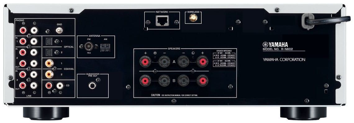 Yamaha R-N602 zwart - achterkant - Stereo receiver