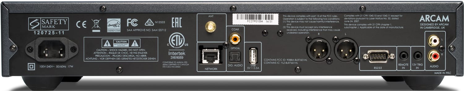 Arcam CDS27 - achterkant - CD speler