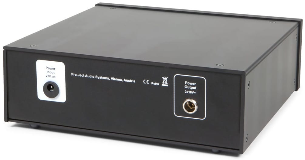 Pro-Ject Power Box RS Phono zilver - achterkant - Voeding