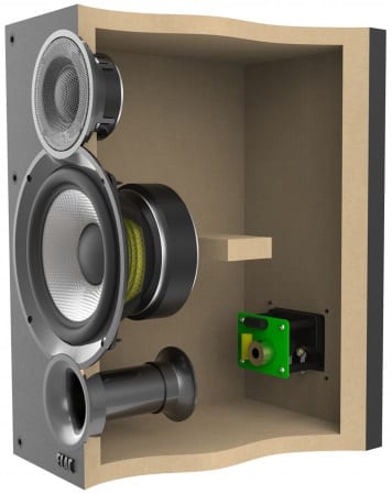 Elac Debut B6.2 zwart - binnenwerk - Boekenplank speaker