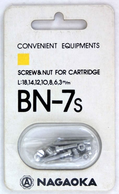 Nagaoka BN-7s schroefset zilver - Platenspeler accessoire