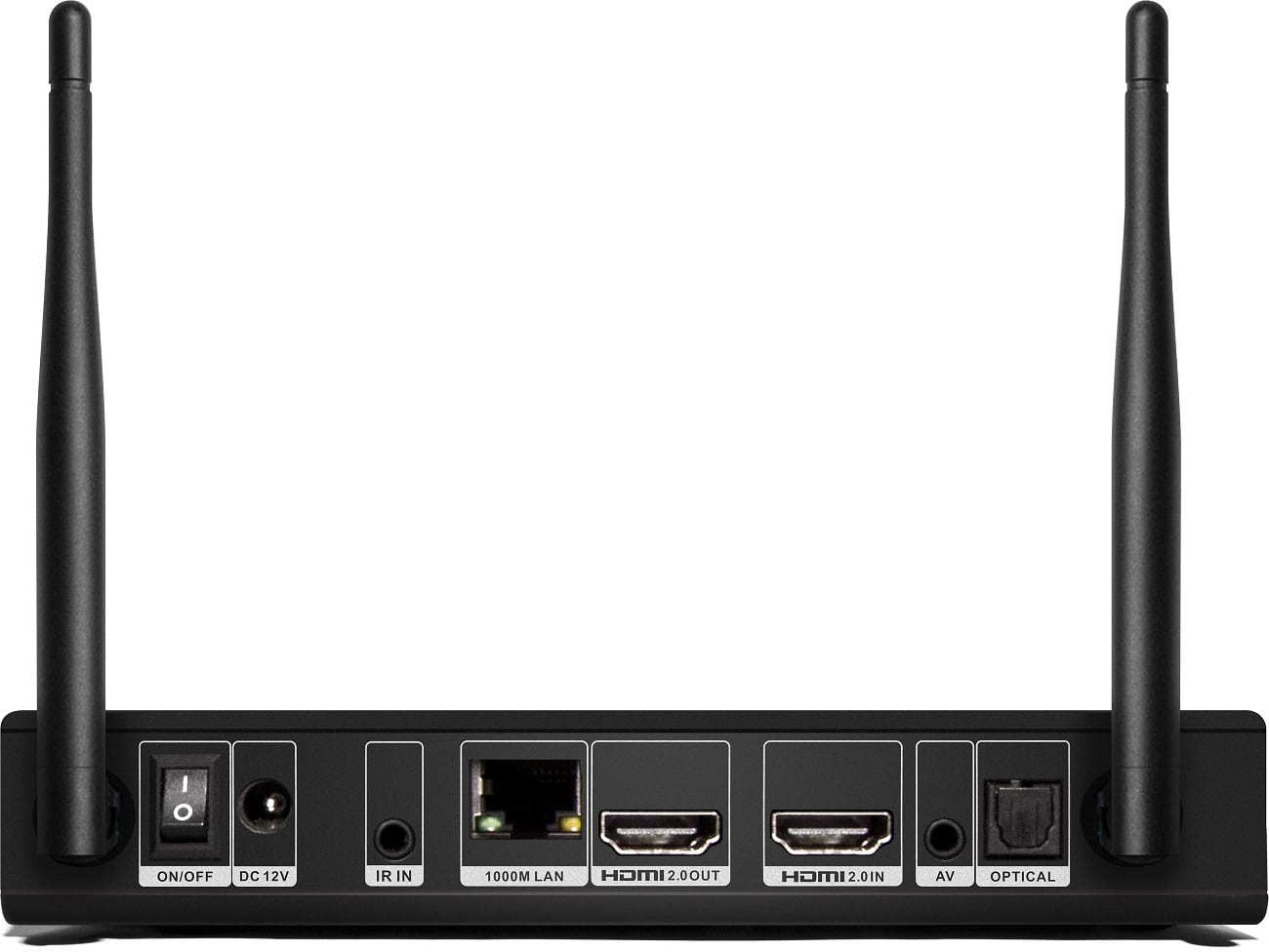 Zappiti Mini 4K HDR - achterkant - Mediaspeler