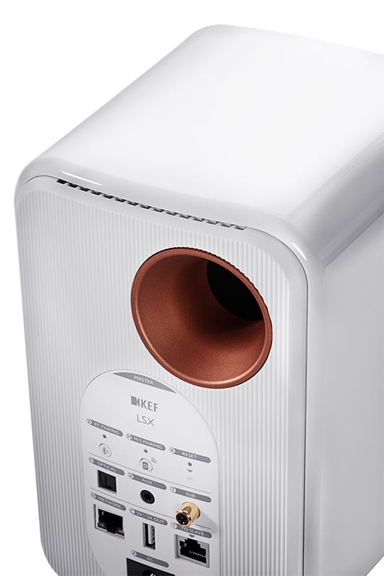 KEF LSX wit hoogglans - detail - Wifi speaker