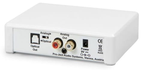 Pro-Ject Bluetooth Box E wit - achterkant - DAC