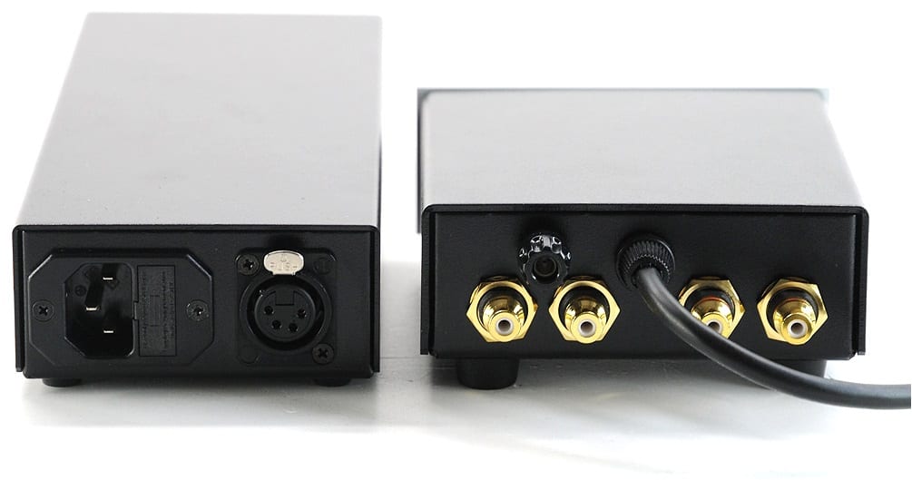 Lehmann Audio Black Cube SE II zilver - achterkant - Phono voorversterker
