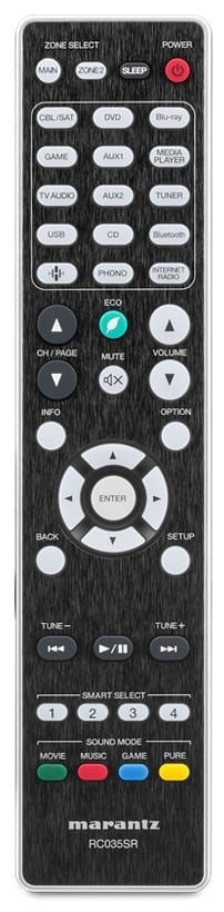 Marantz NR1710 zwart - afstandsbediening - AV Receiver