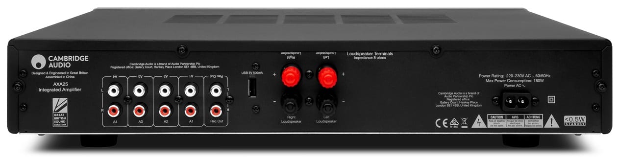 Cambridge Audio AXA25 grijs - Stereo versterker
