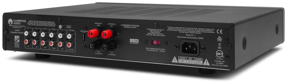 Cambridge Audio AXA35 grijs - Stereo versterker