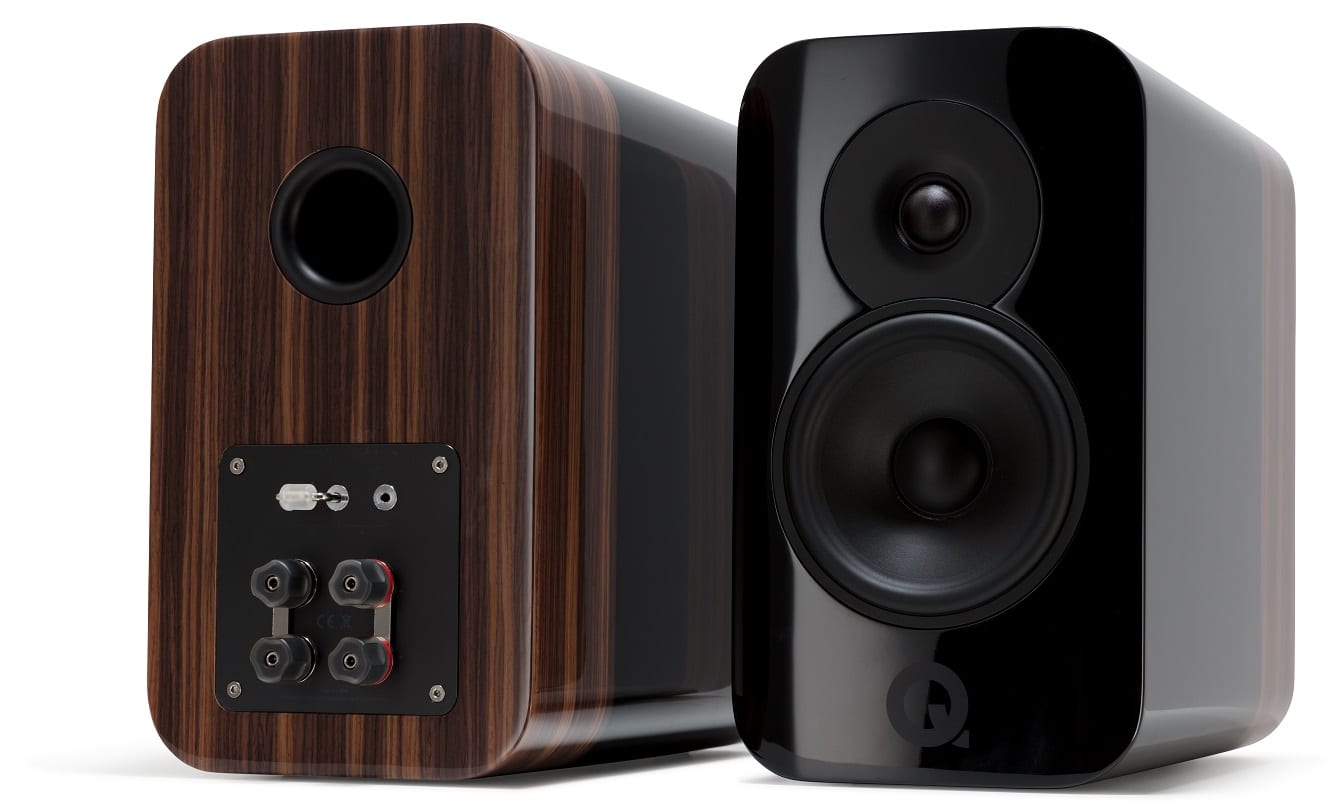 Q Acoustics Concept 300 + stands zwart/rosewood - Boekenplank speaker
