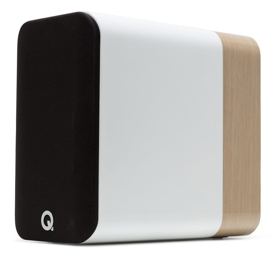 Q Acoustics Concept 300 + stands wit/licht eiken - Boekenplank speaker