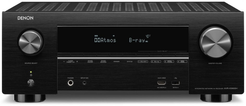 Denon AVR-X3600H zwart - AV Receiver