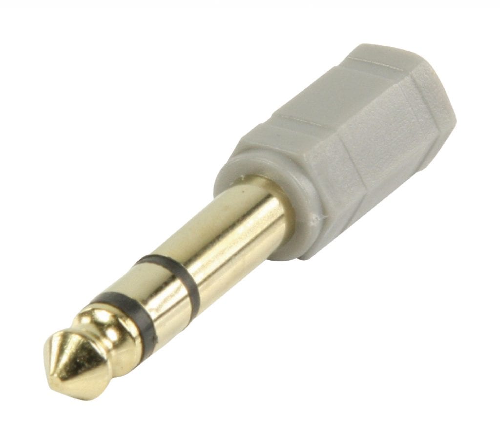HQ Adapter 6.3mm male to 3.5mm female gold