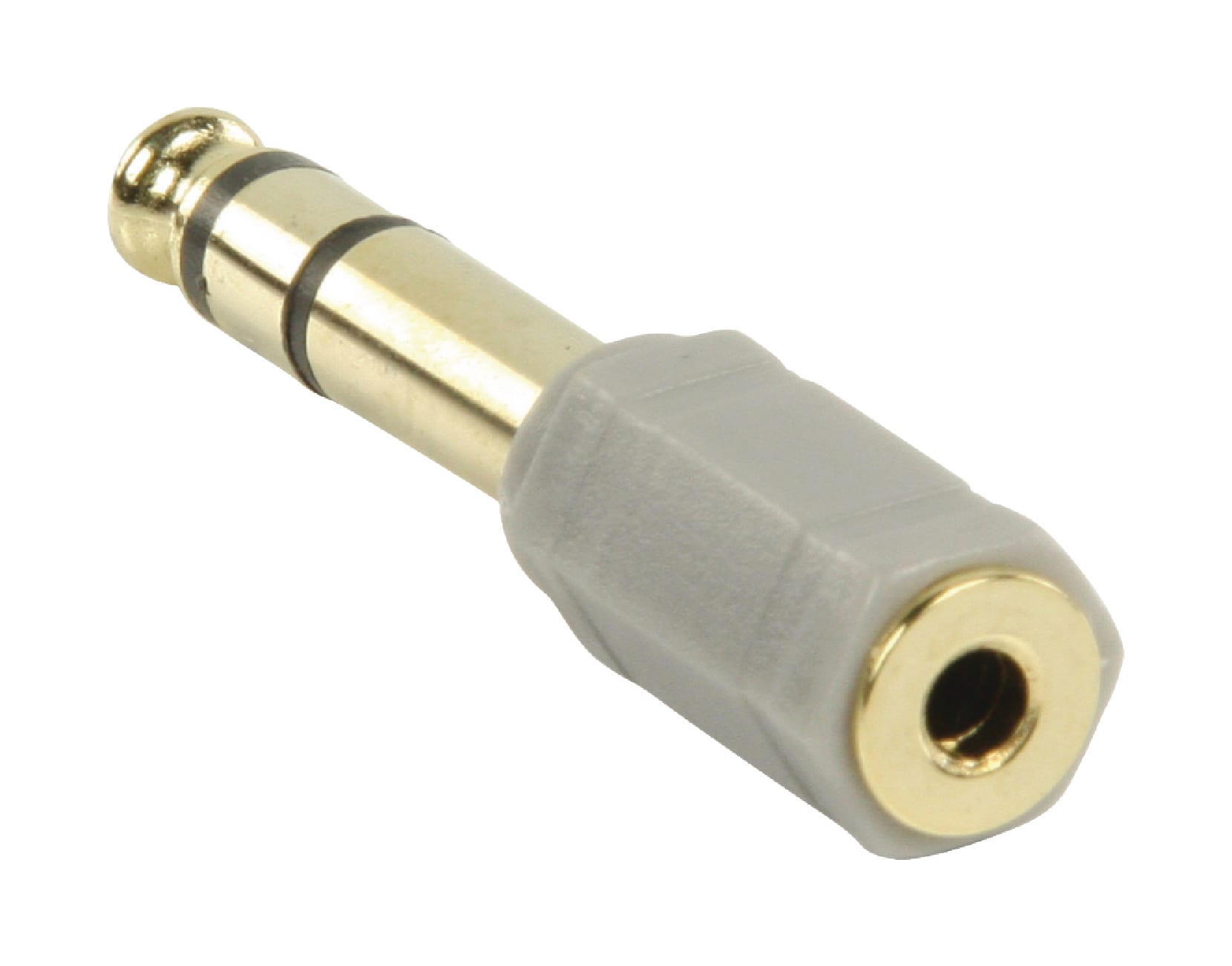 HQ Adapter 6.3mm male to 3.5mm female gold - Koptelefoon kabel